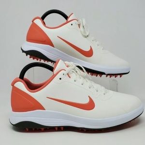 NWT Mens Nike Infinity G waterproof Golf Shoes Cream/Orange